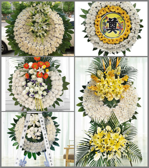 安徽淮北市濉溪县百善镇黄新庄村花圈速递